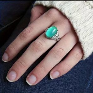 Size 9 new silver plated mood ring